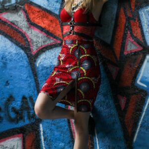 Jupe en wax sur-mesure @axel.buron